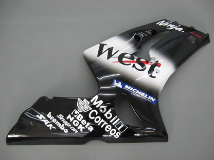 2003-2004 Fairings Kawasaki ZX6R 636 Black West Ninja  Generic