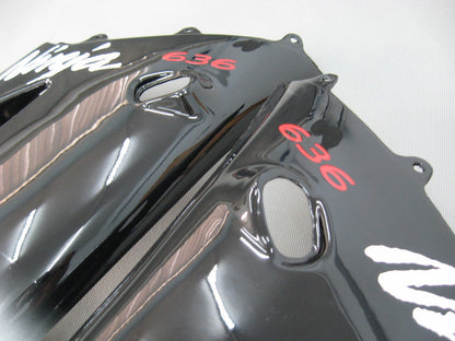 2003-2004 Fairings Kawasaki ZX6R 636 Black West Ninja  Generic