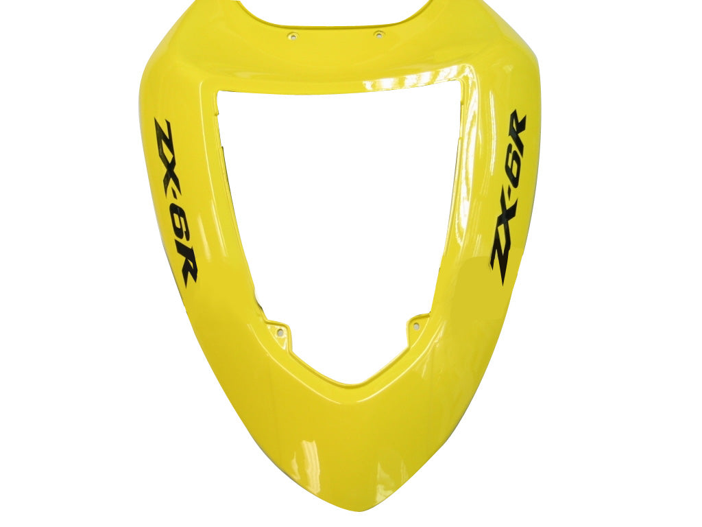 2005-2006 Fairings Kawasaki ZX6R 636 Yellow Black Ninja  Generic