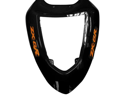 2005-2006 Fairings Kawasaki ZX6R 636 Orange Black elf Ninja  Generic