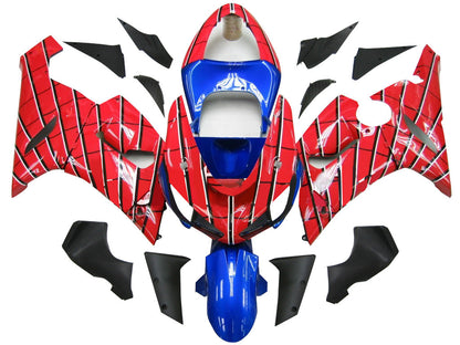 2005-2006 Fairings Kawasaki ZX6R 636 Red & Blue Spider Man  Generic