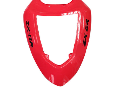 2005-2006 Fairings Kawasaki ZX6R 636 Red Black Ninja  Generic