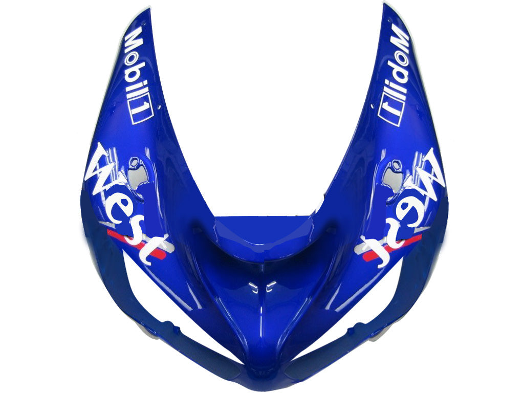 2005-2006 Fairings Kawasaki ZX6R 636 Blue White West   Generic