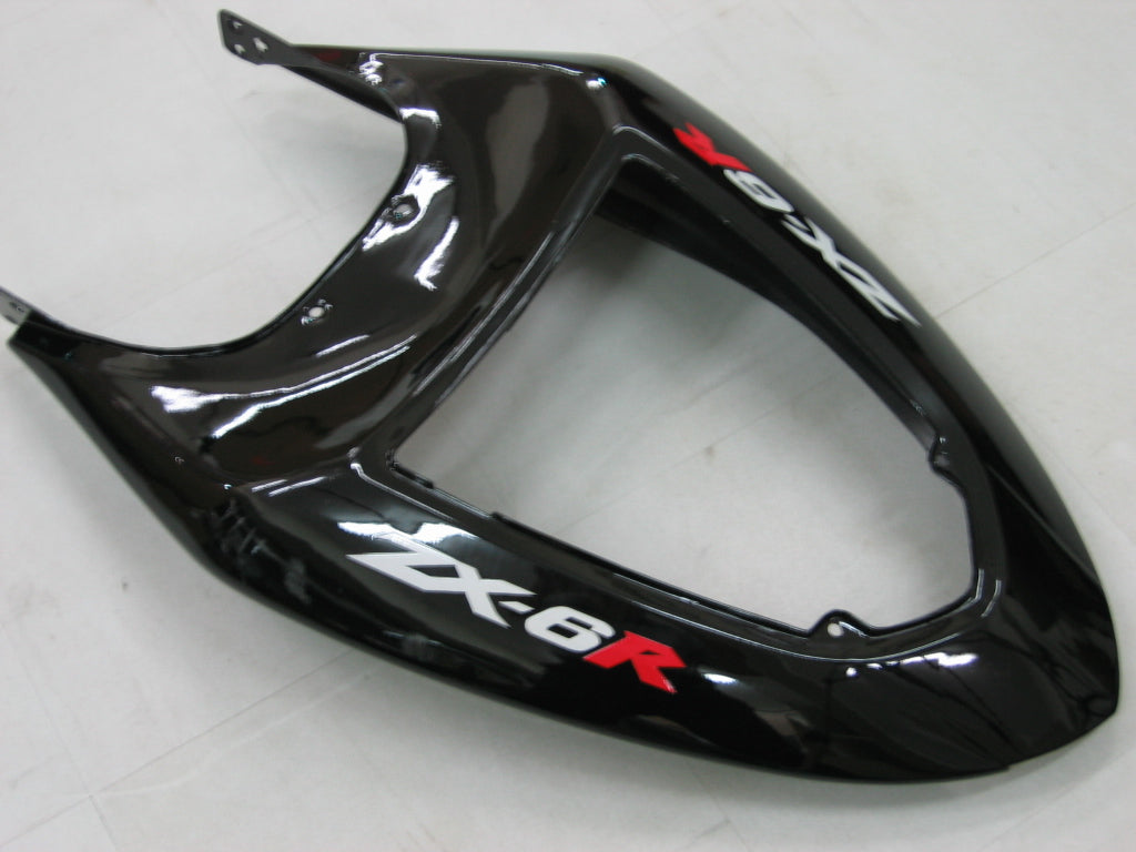 2005-2006 Fairings Kawasaki ZX6R 636 Black ZX6R   Generic
