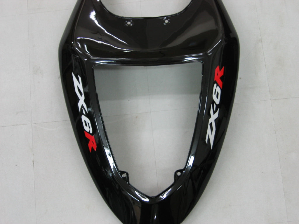 2005-2006 Fairings Kawasaki ZX6R 636 Black ZX6R   Generic
