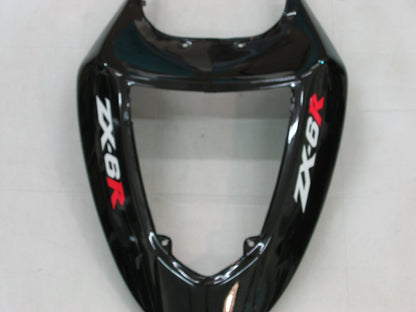 2005-2006 Fairings Kawasaki ZX6R 636 Black ZX6R   Generic