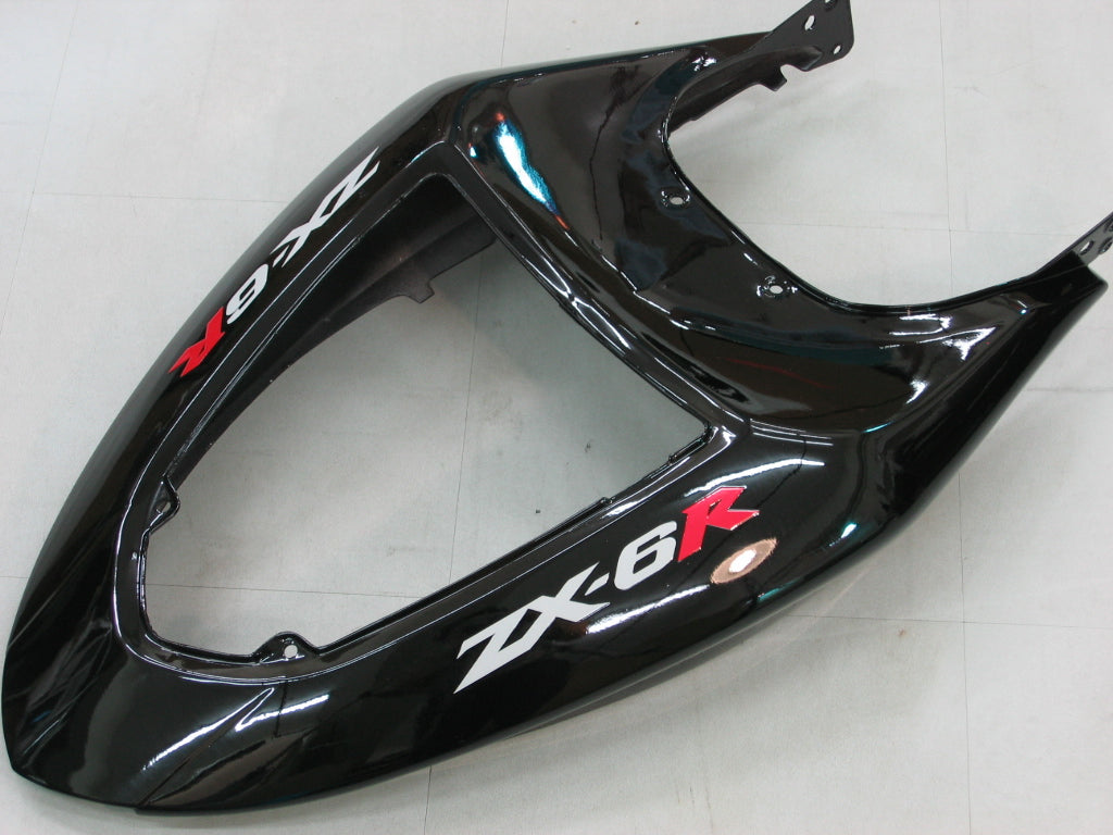 2005-2006 Fairings Kawasaki ZX6R 636 Black ZX6R   Generic
