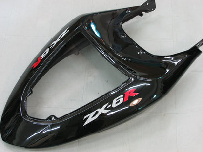 2005-2006 Fairings Kawasaki ZX6R 636 Black ZX6R   Generic