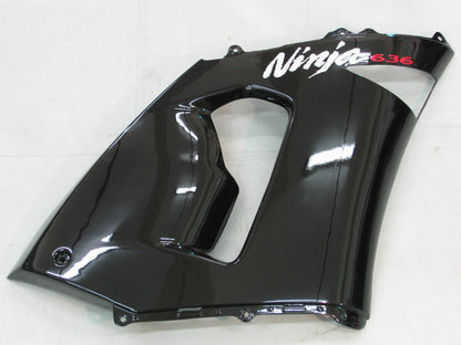 2005-2006 Fairings Kawasaki ZX6R 636 Black ZX6R   Generic