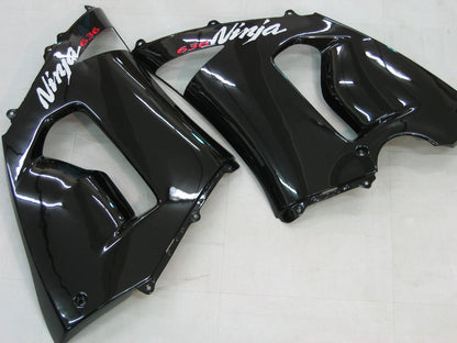 2005-2006 Fairings Kawasaki ZX6R 636 Black ZX6R   Generic