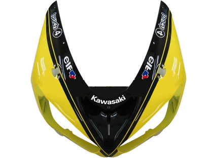 2005-2006 Fairings Kawasaki ZX6R 636 Black Yellow ZX6R  Generic