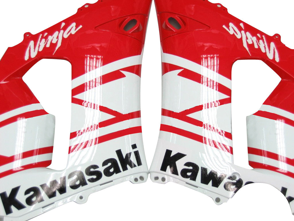 2005-2006 Fairings Kawasaki ZX6R 636 Red White Black Ninja  Generic