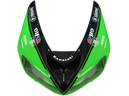 2005-2006 Fairings Kawasaki ZX6R 636 Green Black Kawasaki  Generic