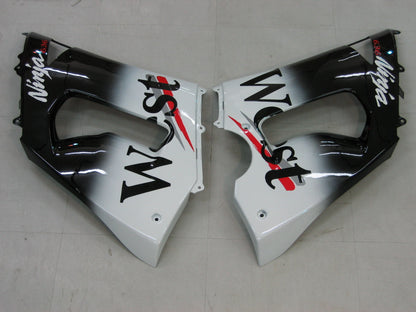 2005-2006 Fairings Kawasaki ZX6R 636 Black White West ZX6R   Generic