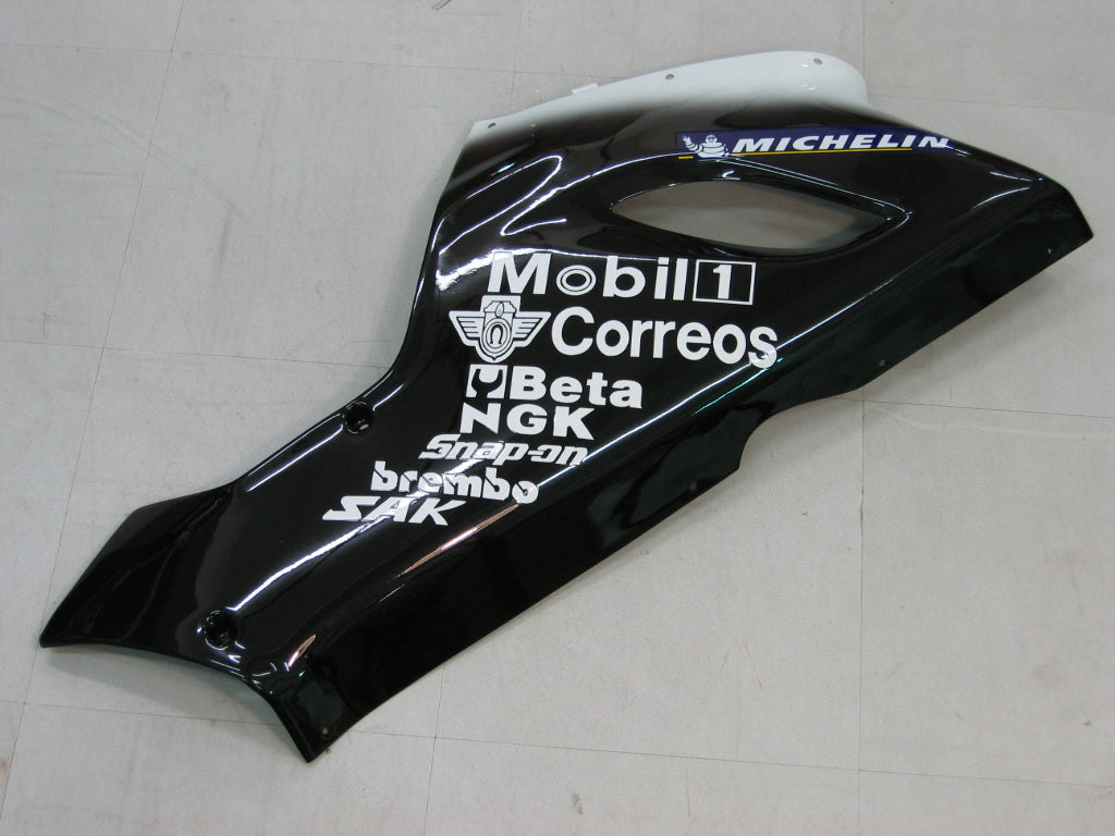 2005-2006 Fairings Kawasaki ZX6R 636 Black White West ZX6R   Generic