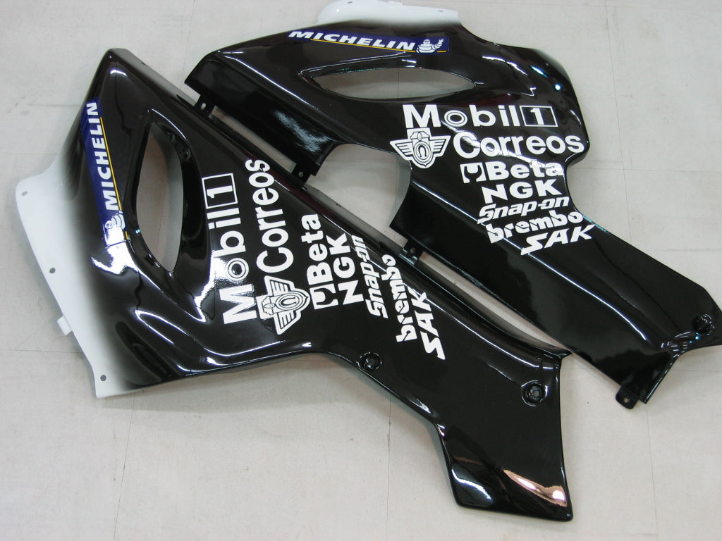 2005-2006 Fairings Kawasaki ZX6R 636 Black White West ZX6R   Generic