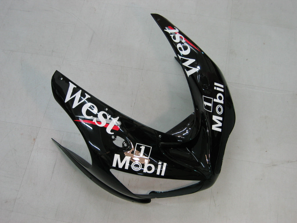 2005-2006 Fairings Kawasaki ZX6R 636 Black White West ZX6R   Generic