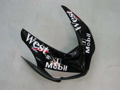 2005-2006 Fairings Kawasaki ZX6R 636 Black White West ZX6R   Generic