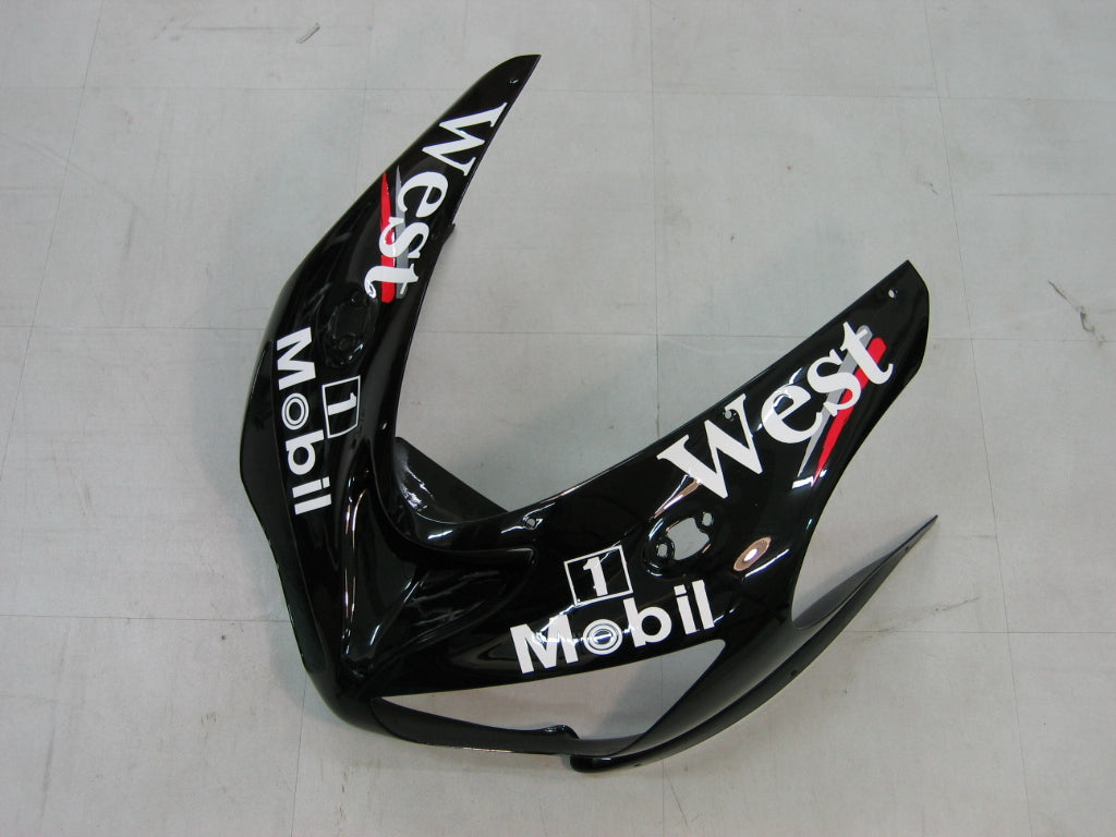 2005-2006 Fairings Kawasaki ZX6R 636 Black White West ZX6R   Generic