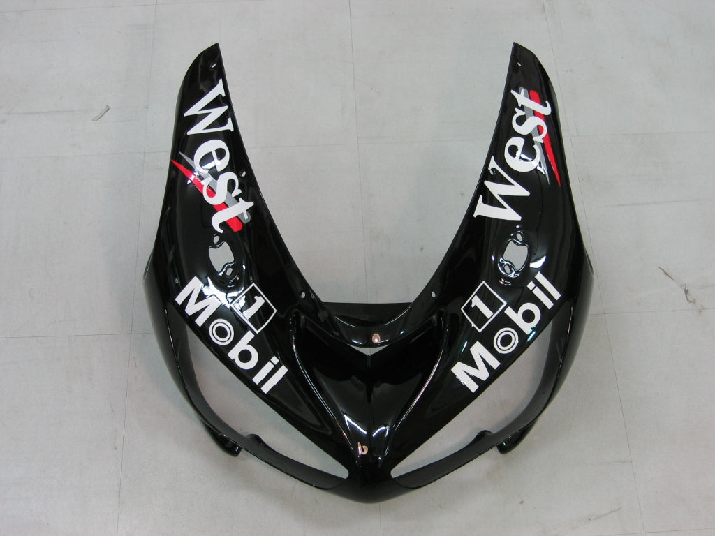 2005-2006 Fairings Kawasaki ZX6R 636 Black White West ZX6R   Generic