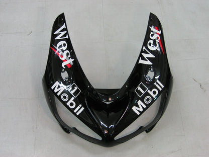 2005-2006 Fairings Kawasaki ZX6R 636 Black White West ZX6R   Generic