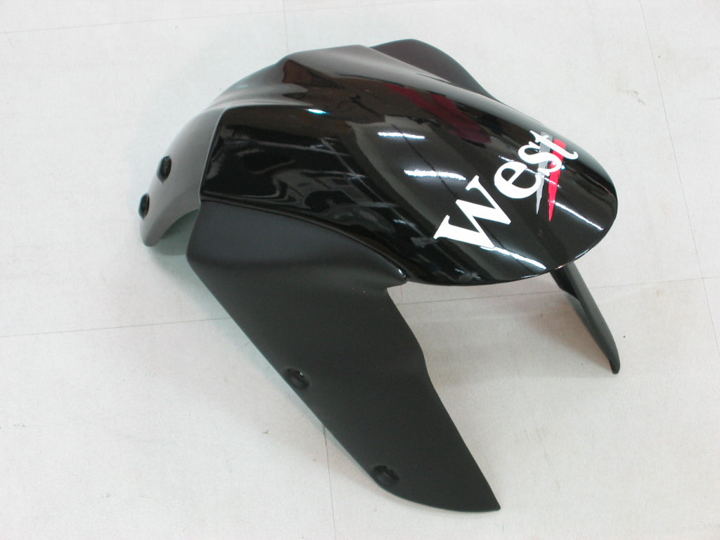 2005-2006 Fairings Kawasaki ZX6R 636 Black White West ZX6R   Generic