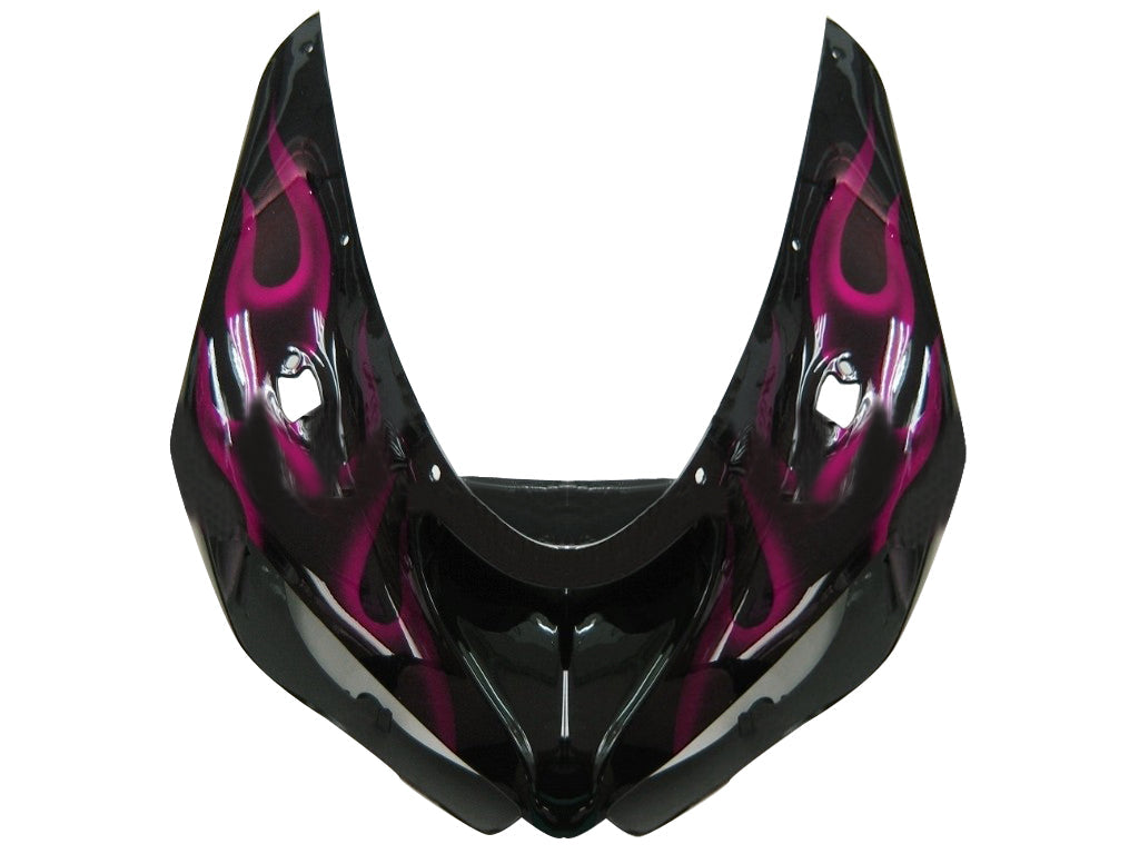 2005-2006 Fairings Kawasaki ZX6R 636 Black & Purple Flame Ninja  Generic