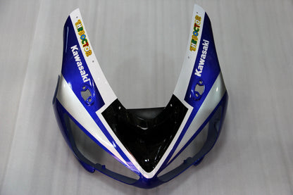 2005-2006 Fairings Kawasaki ZX6R ZX636 Blue White FIAT  Generic