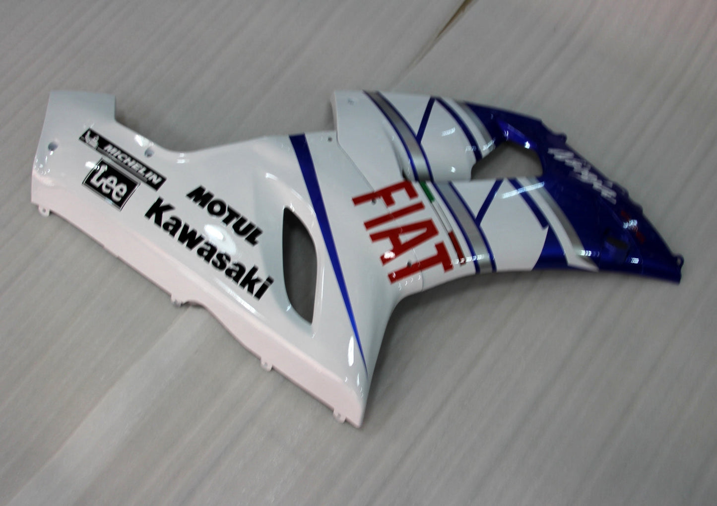 2005-2006 Fairings Kawasaki ZX6R ZX636 Blue White FIAT  Generic
