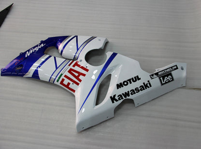2005-2006 Fairings Kawasaki ZX6R ZX636 Blue White FIAT  Generic