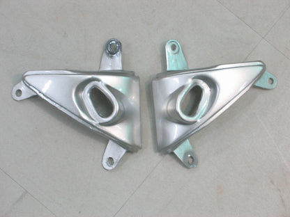 2005-2006 Fairings Kawasaki ZX6R 636 Silver & Red Flame Ninja   Generic