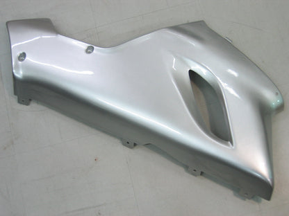 2005-2006 Fairings Kawasaki ZX6R 636 Silver & Red Flame Ninja   Generic