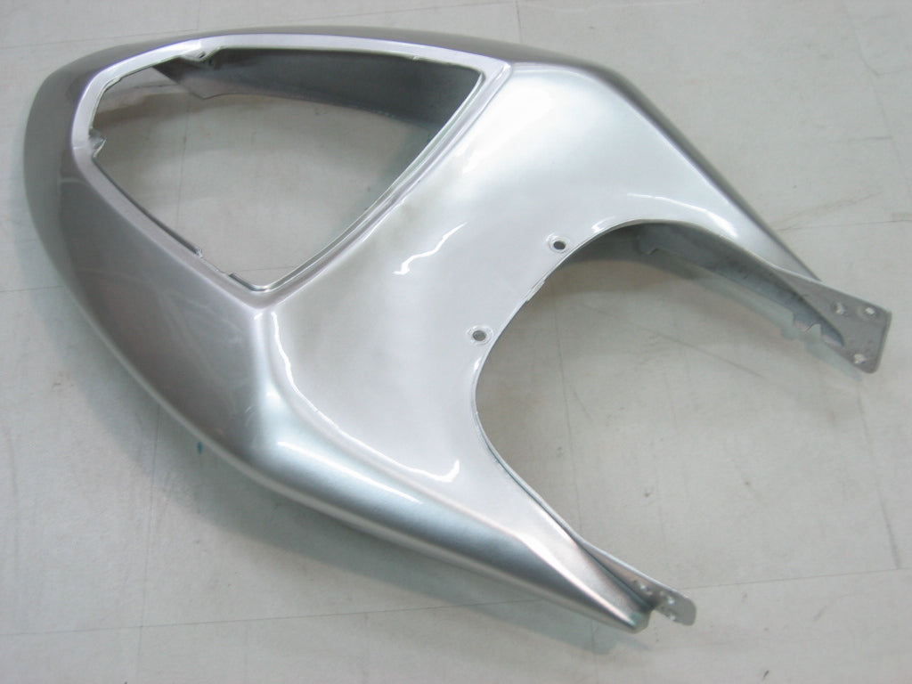 2005-2006 Fairings Kawasaki ZX6R 636 Silver & Red Flame Ninja   Generic