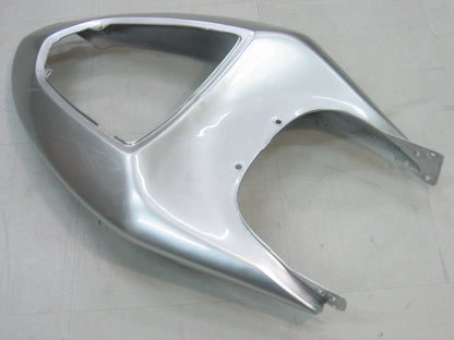 2005-2006 Fairings Kawasaki ZX6R 636 Silver & Red Flame Ninja   Generic