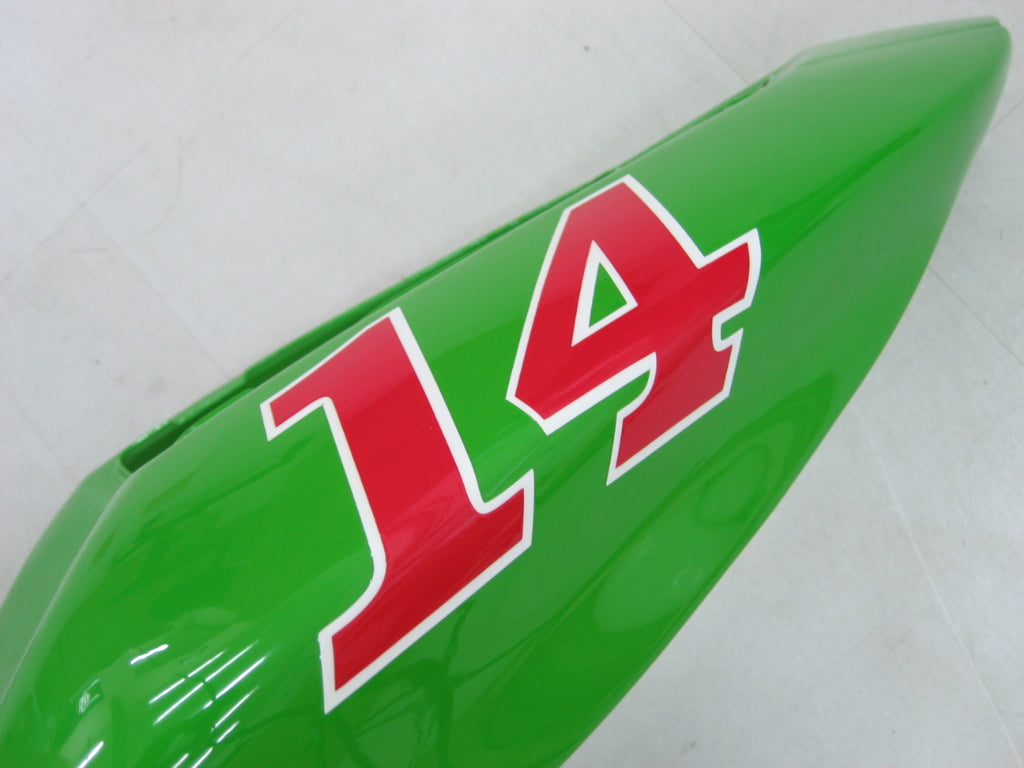 2005-2006 Fairings Kawasaki ZX6R 636 Green Black No.14 ZX6R   Generic