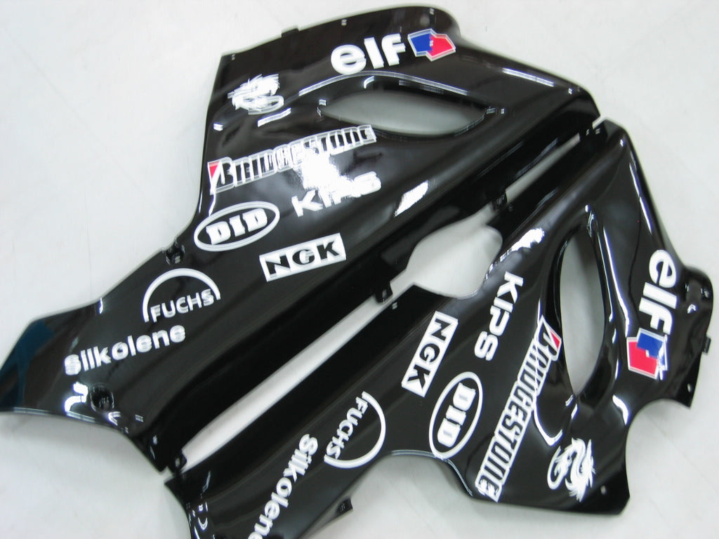 2005-2006 Fairings Kawasaki ZX6R 636 Green Black No.14 ZX6R   Generic