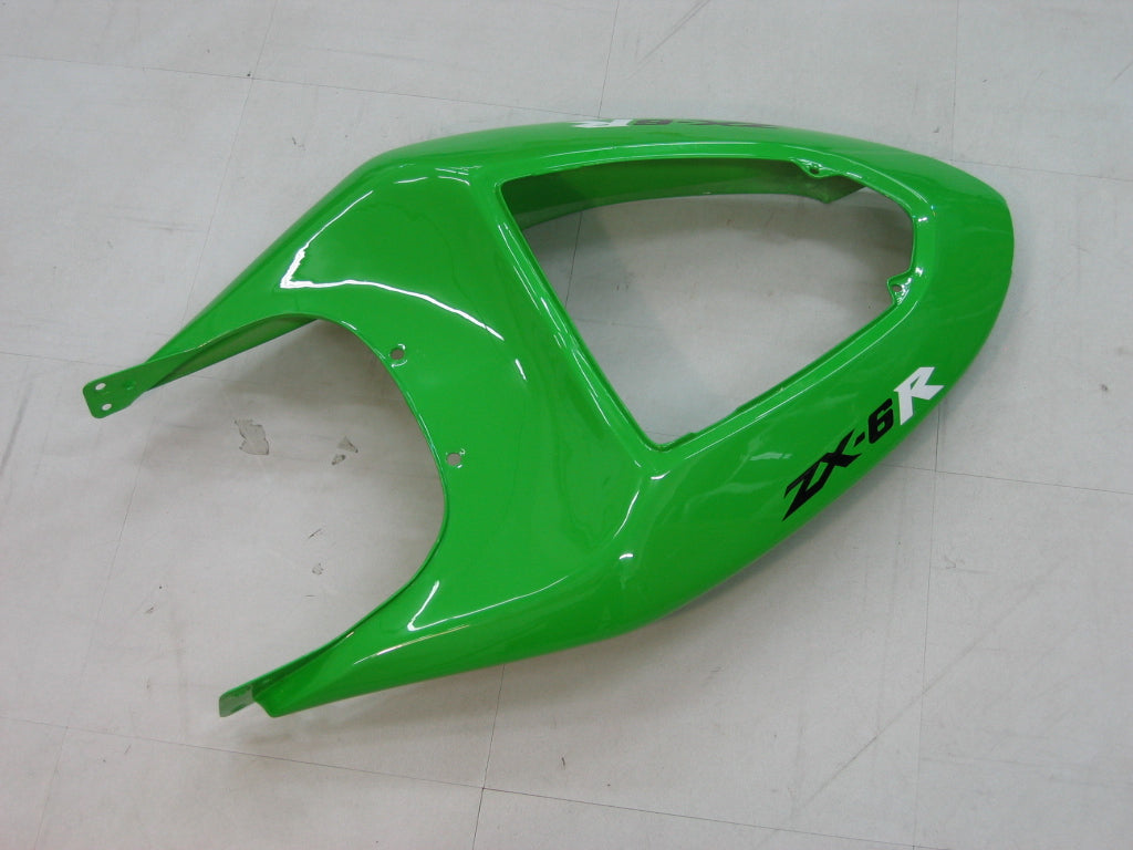 2005-2006 Fairings Kawasaki ZX6R 636 Green Black Ninja   Generic