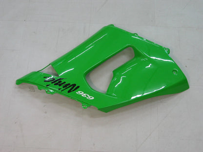 2005-2006 Fairings Kawasaki ZX6R 636 Green Black Ninja   Generic