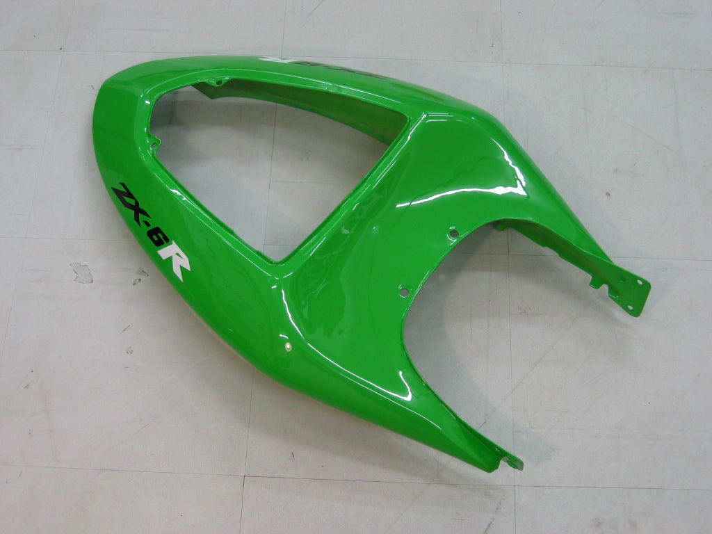 2005-2006 Fairings Kawasaki ZX6R 636 Green Black Ninja   Generic
