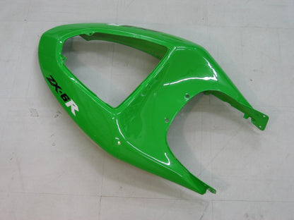 2005-2006 Fairings Kawasaki ZX6R 636 Green Black Ninja   Generic