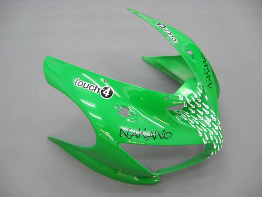 2005-2006 Fairings Kawasaki ZX6R 636 Green Black No.56 Nakano  Generic