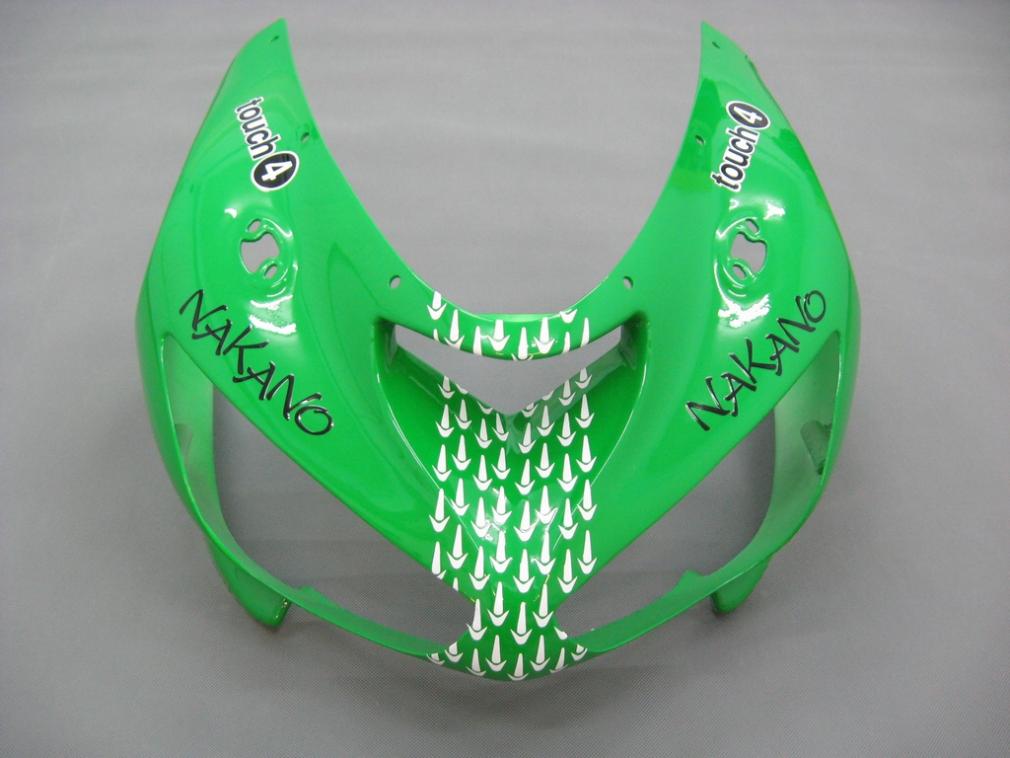 2005-2006 Fairings Kawasaki ZX6R 636 Green Black No.56 Nakano  Generic