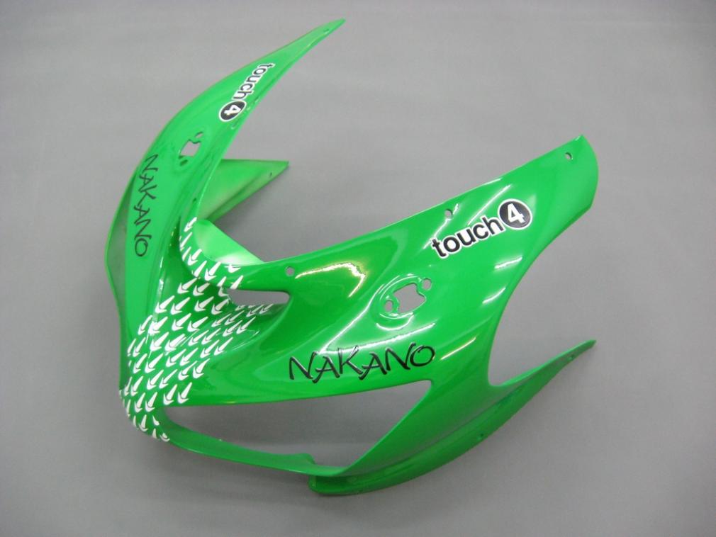 2005-2006 Fairings Kawasaki ZX6R 636 Green Black No.56 Nakano  Generic