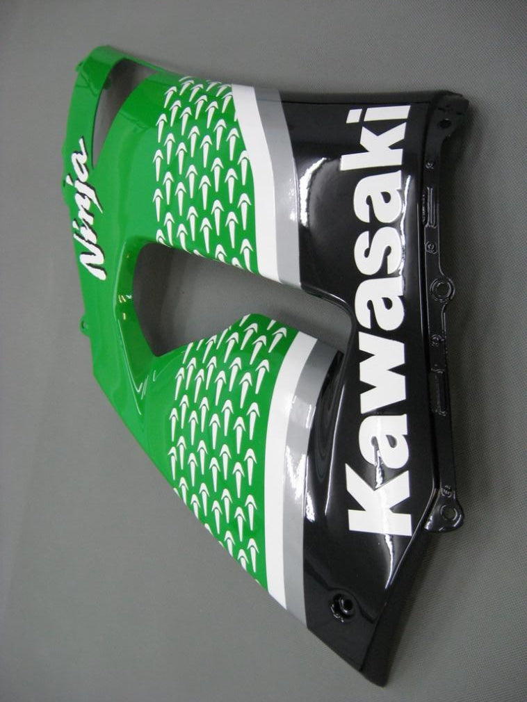 2005-2006 Fairings Kawasaki ZX6R 636 Green Black No.56 Nakano  Generic