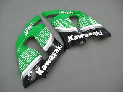2005-2006 Fairings Kawasaki ZX6R 636 Green Black No.56 Nakano  Generic