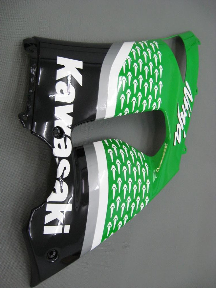 2005-2006 Fairings Kawasaki ZX6R 636 Green Black No.56 Nakano  Generic