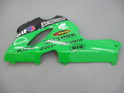 2005-2006 Fairings Kawasaki ZX6R 636 Green Black No.56 Nakano  Generic