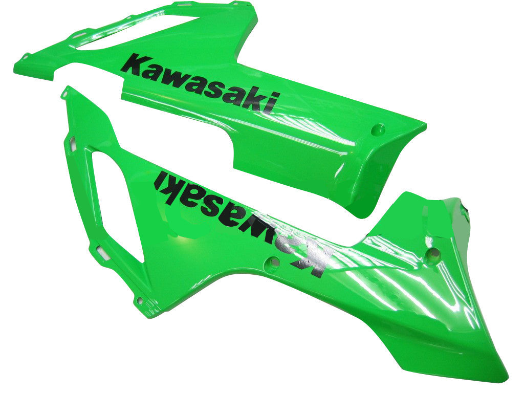 2007-2008 Fairings Kawasaki ZX6R ZX636 Green Black Ninja ZX6R   Generic