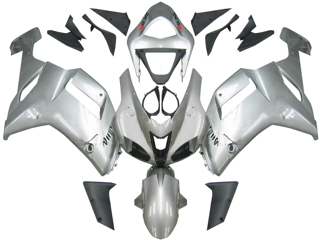 2007-2008 Fairings Kawasaki ZX6R ZX636 Silver Ninja ZX6R  Generic