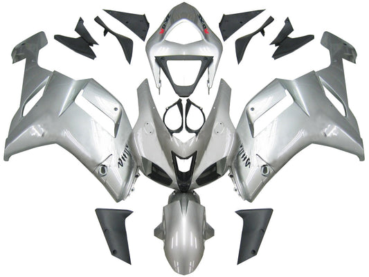 2007-2008 Fairings Kawasaki ZX6R ZX636 Silver Ninja ZX6R  Generic